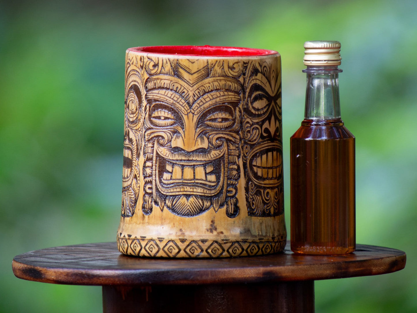 Tiki Mug - Handcrafted REAL Bamboo Tiki Mug - Tropical Decor - Tiki Bar - Mugs and Shot Glasses