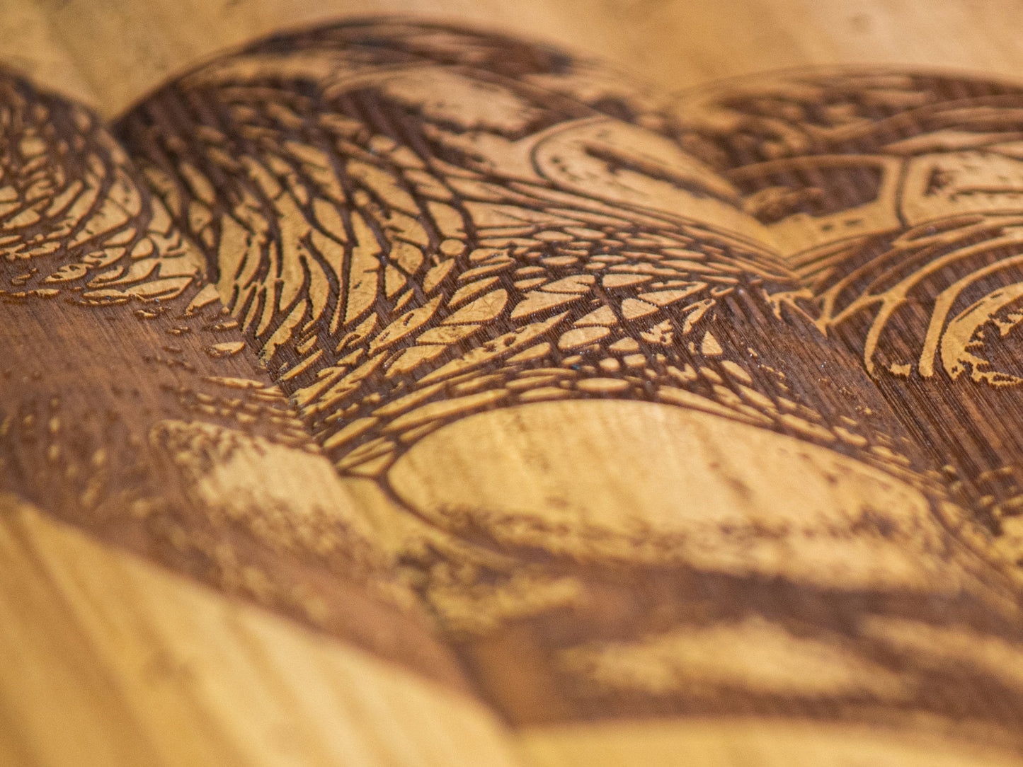 Bamboo Wall Art - Sea Turtle - Laser Wood Carving Wall Hanging - Great gift for tiki lovers!