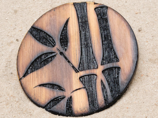Tiki Bar Bamboo Drink Coasters - DEEP Laser Engraved - FREE Shipping - Customizable
