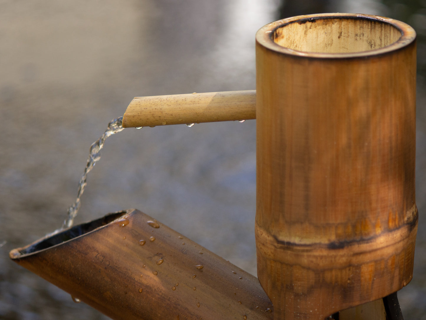 Shishi odoshi bamboo fountain