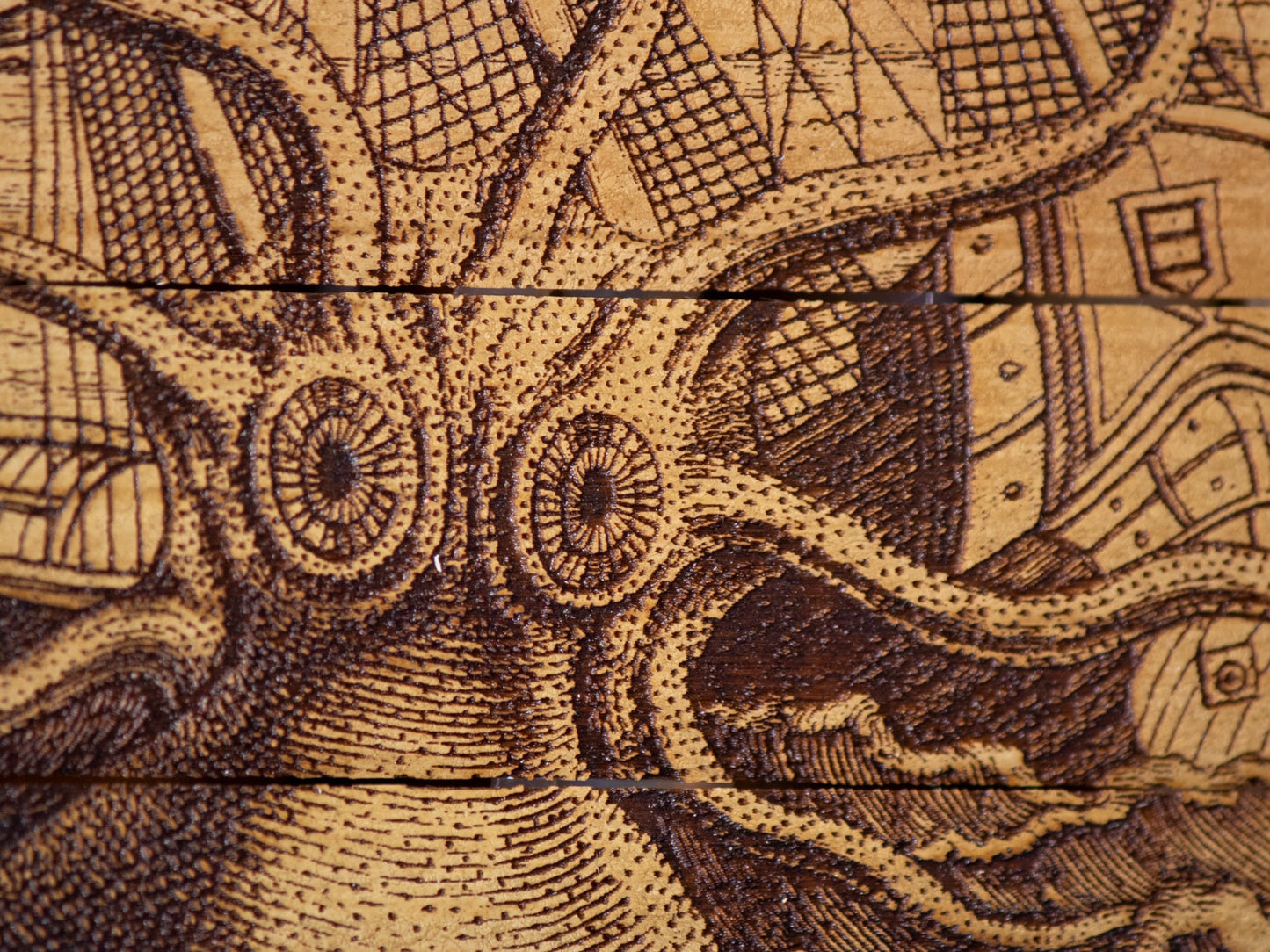 Custom Lithograph Etchings Engraved on Bamboo - Unique Wall Hangings - Perfect Gift for Tiki and Tropical Decor Lovers - FREE SHIPPING