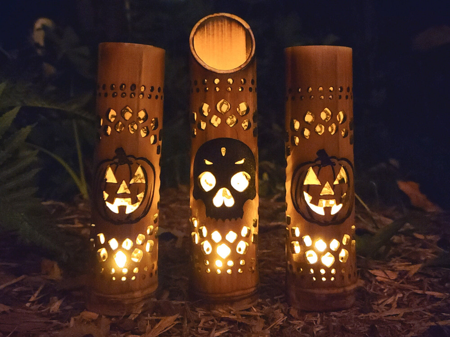Custom Engraved Bamboo Pieces - Laser Engraved/Cut - Perfect for tropical indoor or outdoor tiki decor